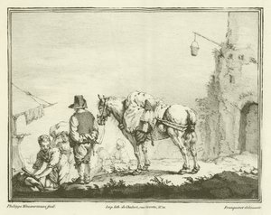 Traveller with a Horse by Philips Wouwerman